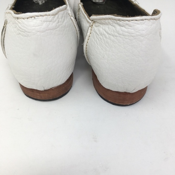 Jim Barnier Shoes Flats Skimmers White Leather 7.5 - Picture 3 of 12
